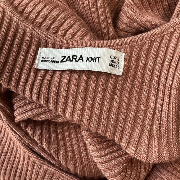 Zara Knit Ribbed Tank Top Small - Picture 5 of 6